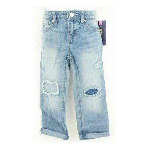 Cherokee Girl's Boyfriend Cropped Distressed Jeans - Trendy & Comfortable Denim
